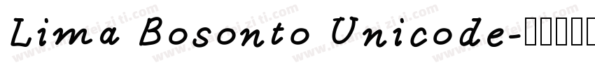 Lima Bosonto Unicode字体转换